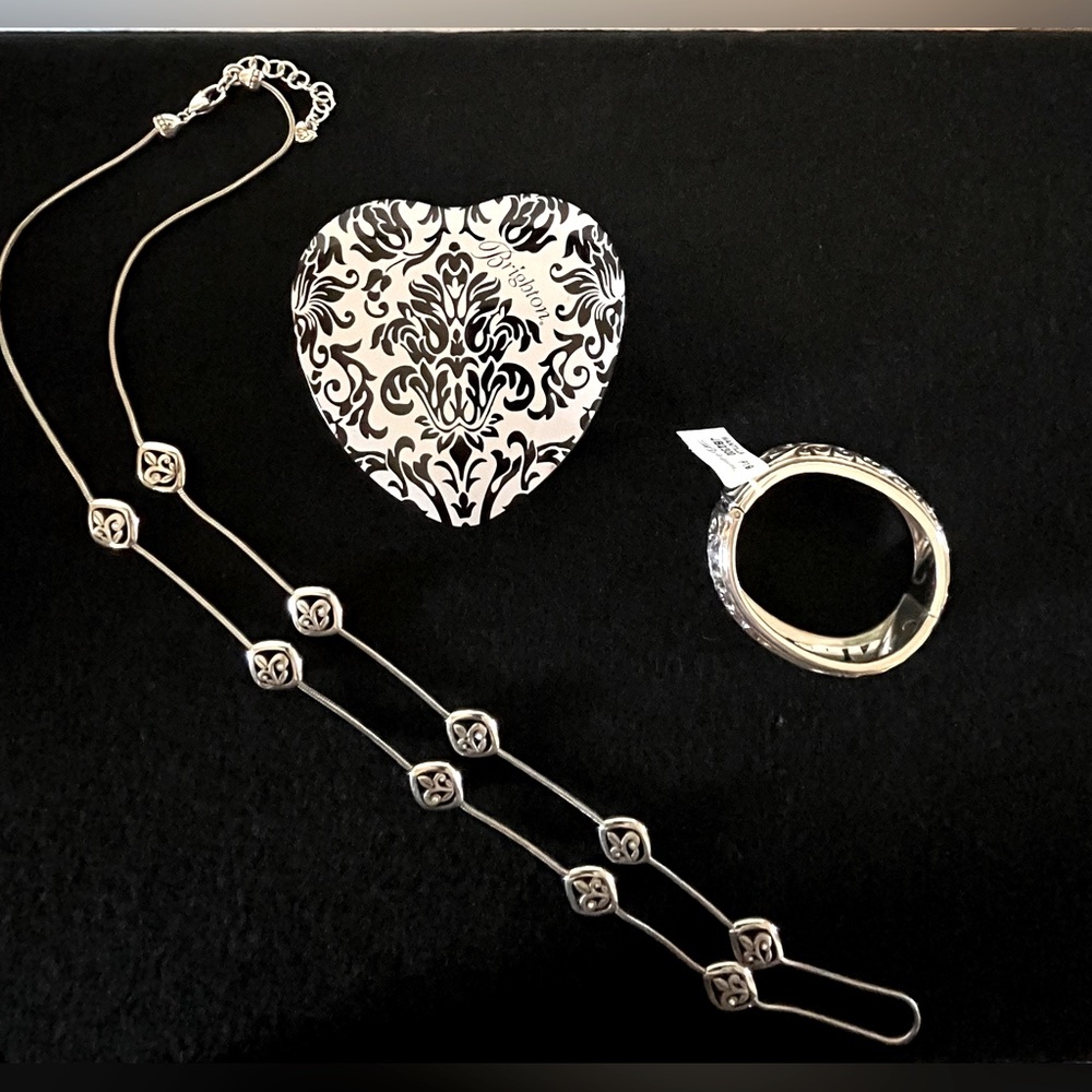 Brighton necklace, bracelet and storage tin